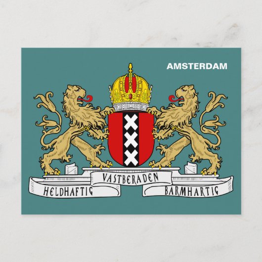 Amsterdam wapenschild briefkaart (Voorkant)