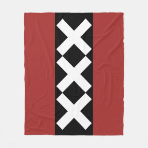 Amsterdam wapenschild fleece deken