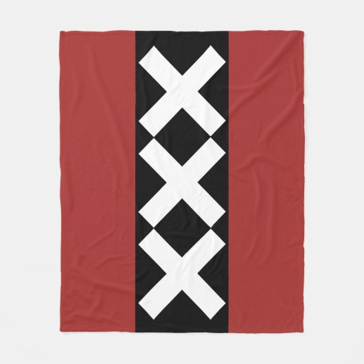 Amsterdam wapenschild fleece deken (Voorkant)