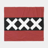 Amsterdam wapenschild fleece deken (Voorkant (Horizontaal))