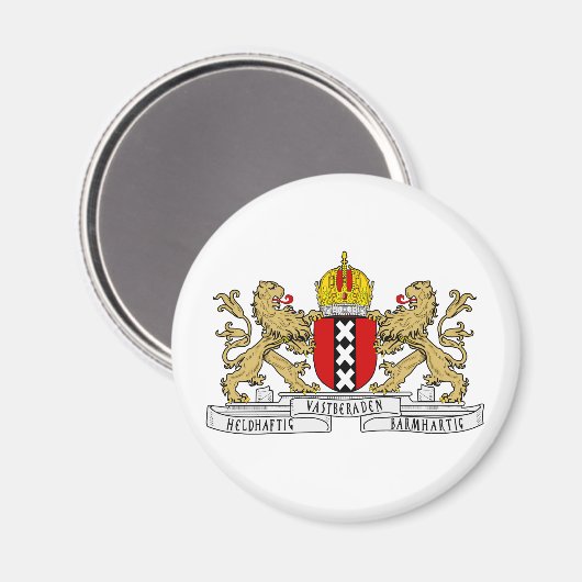 Amsterdam wapenschild magneet (Voorkant / Achterkant)