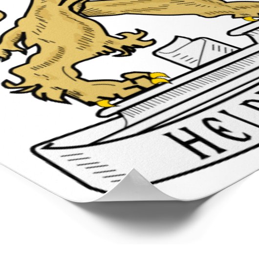 Amsterdam wapenschild poster (Hoek)