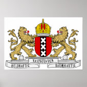 Amsterdam wapenschild poster (Voorkant)