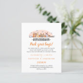 AMSTERDAM Wedding Handgetekende Skyline Modern Inv (Staand voorkant)