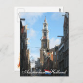 Amsterdam Westerkerk Westerne Holland Briefkaart (Voorkant / Achterkant)