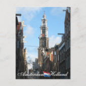 Amsterdam Westerkerk Westerne Holland Briefkaart (Voorkant)
