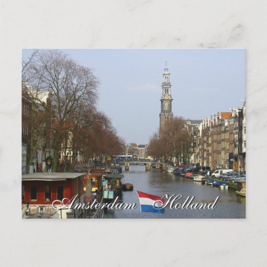 Amsterdam Western Church Holland Briefkaart (Voorkant)