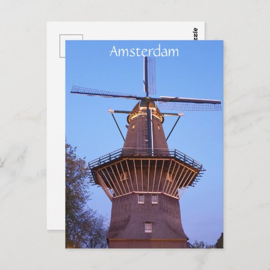 Amsterdam Windmill Briefkaart (Voorkant / Achterkant)