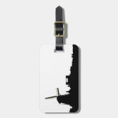 Amsterdam windmolen bagagelabel (Voorkant verticaal)