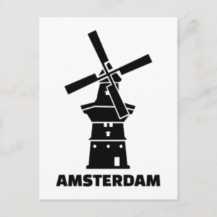 Amsterdam windmolen briefkaart