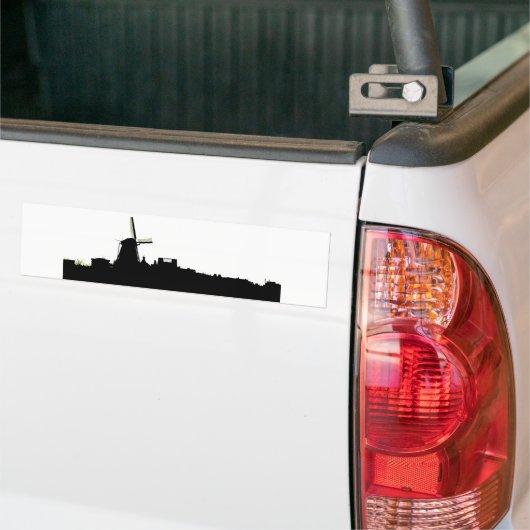 Amsterdam windmolen bumpersticker (Op Truck)