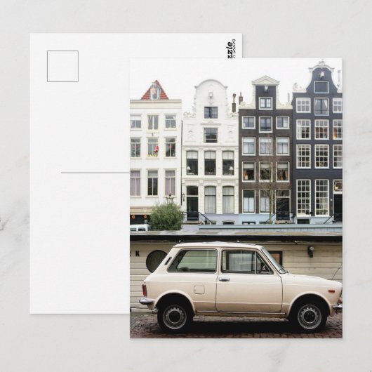 Amsterdam Winter Canal Scene Briefkaart (Voorkant / Achterkant)