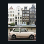 Amsterdam Winter Canal Scene Briefkaart<br><div class="desc">hallo! Ik hoop dat je deze foto leuk vindt. Voel je vrij om je eigen tekst toe te voegen en mijn winkels op meer te controleren!</div>