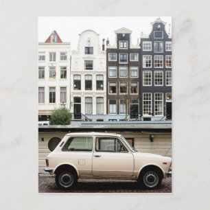 Amsterdam Winter Canal Scene Briefkaart