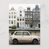 Amsterdam Winter Canal Scene Briefkaart (Voorkant)