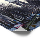 Amsterdam Winter Canal Zuiderkerk Poster (Hoek)