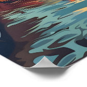 Amsterdam Zonsondergang Serenity: Canal Cruise Poster (Hoek)