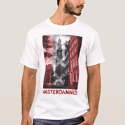 AMSTERDAMNED Westertoren T-shirt (Voorkant)
