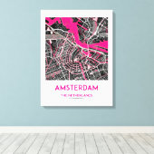 AMSTERDAMS GEHEUGEN CANVAS AFDRUK (Insitu (Houten vloer))