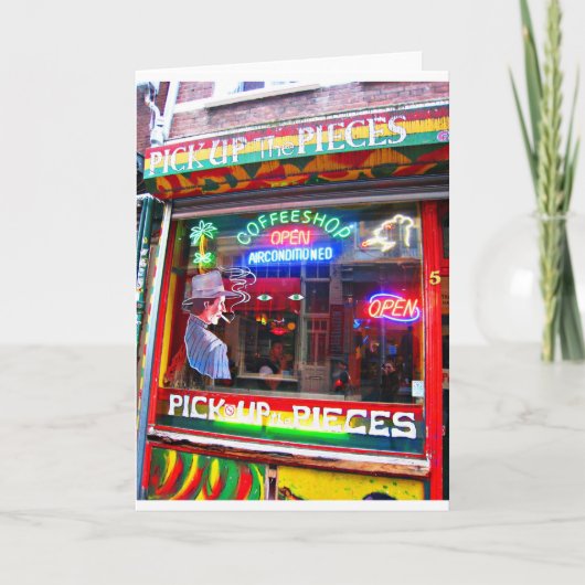 Amsterdamse coffeeshop kaart (Voorkant)