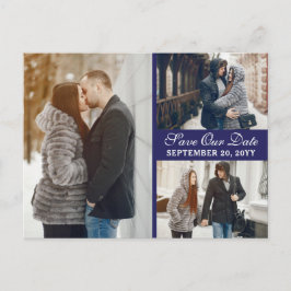 Amsterdamse grachtenpanden Dutch Save the Date Bla Briefkaart