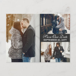 Amsterdamse grachtenpanden Dutch Save the Date Briefkaart