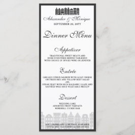 Amsterdamse grachtenpanden Hollands huwelijksdiner Menu