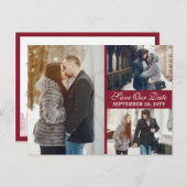 Amsterdamse grachtenpanden Nederlands Save the Dat Briefkaart (Voorkant / Achterkant)