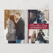 Amsterdamse grachtenpanden Nederlands Save the Dat Briefkaart (Voorkant)