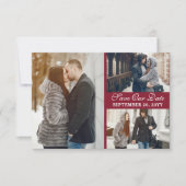 Amsterdamse grachtenpanden Nederlands Save the Dat Kaart (Voorkant)