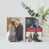 Amsterdamse grachtenpanden Nederlands Save the Dat Kaart (Staand voorkant)