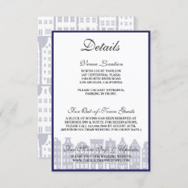 Amsterdamse grachtenpanden Nederlandse trouwdetail Kaart