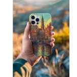 Amsterdamse grachtenpanden van Gogh stijl Case-Mate iPhone Case<br><div class="desc">een prachtig schilderij in Van Gogh stijl van de grachtenpanden en woonboten in Amsterdam</div>