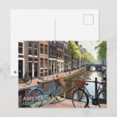  Amsterdamse Keizersgracht Fiets Briefkaart (Voorkant / Achterkant)