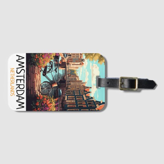  Amsterdamse Nederlandsche schilderkunst Bagagelabel (Voorkant (horizontaal))