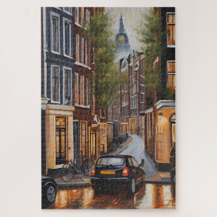 Amsterdamse olieverfschilderij legpuzzel
