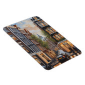 Amsterdamse olieverfschilderij magneet (Rechterzijde)