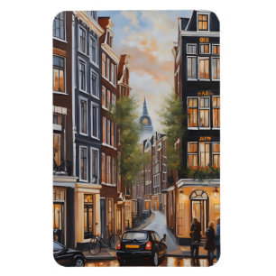 Amsterdamse olieverfschilderij magneet
