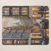 Amsterdamse olieverfschilderij sherpa deken (Voorkant (horizontaal))