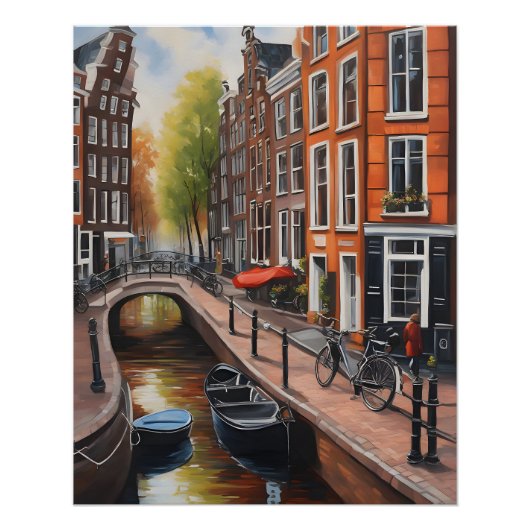 Amsterdamse olieverfschilderkunst perfect poster (Voorkant)