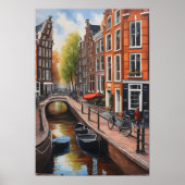 Amsterdamse olieverfschilderkunst poster (Voorkant)