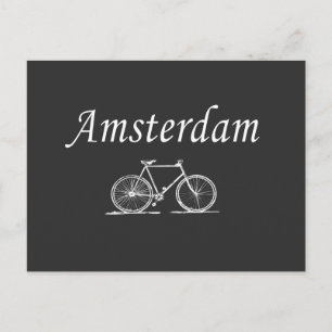 Amsterdamse retro fiets briefkaart