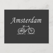 Amsterdamse retro fiets briefkaart (Voorkant)