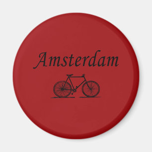 Amsterdamse retro fiets magneet