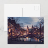Amsterdamse stadsfoto briefkaart (Voorkant / Achterkant)