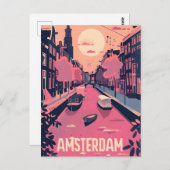Amsterdamse Vintage Briefkaart (Voorkant / Achterkant)