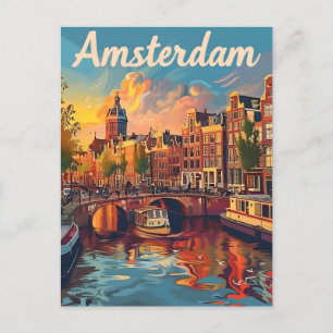 Amsterdamse vintage briefkaart