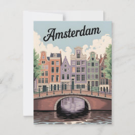 Amsterdamse vintage briefkaart
