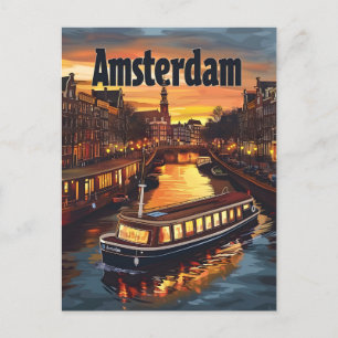 Amsterdamse vintage briefkaart