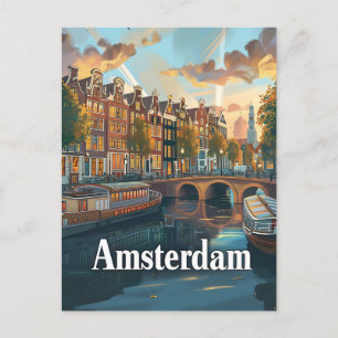 Amsterdamse vintage briefkaart